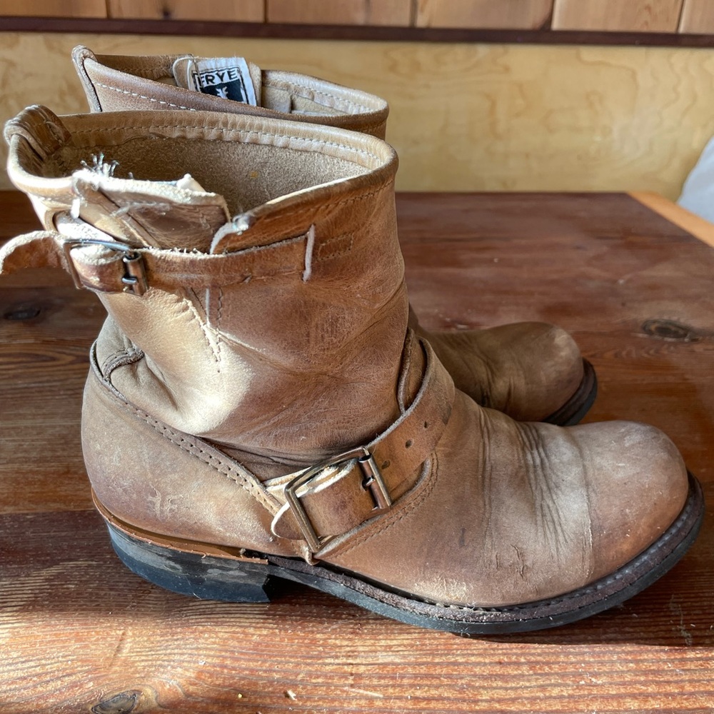 Frye Engineer Boots Size 7.5/8 (Very well loved)